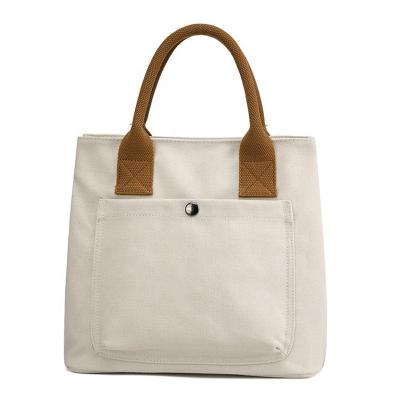 China Handled Wholesale Custom Canvas Bag With Logo Printed Recycle Tote Canvas Bag For Women Girls Shopping for sale