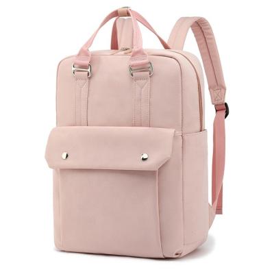 China Headphone hole Fashion girls school backpack bag ladies college style multifunctional casual designers backpack women polyester Laptop backpack for sale