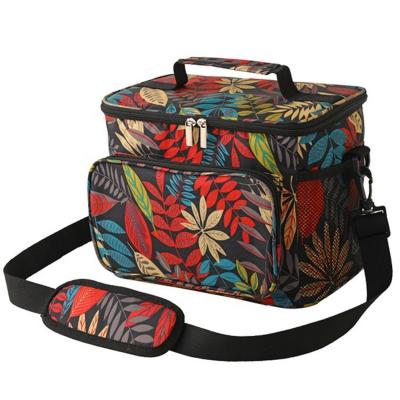 China Fashion New Arrival Large Capacity Set With Insulated Lunch Box Custom Logo Colorful Thermal Cooler Bag For Outdoor Picnic for sale