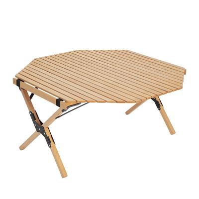 China 2021 New Style Wooden Camping Folding Table Folding Folling Table Outdoor Tables for sale