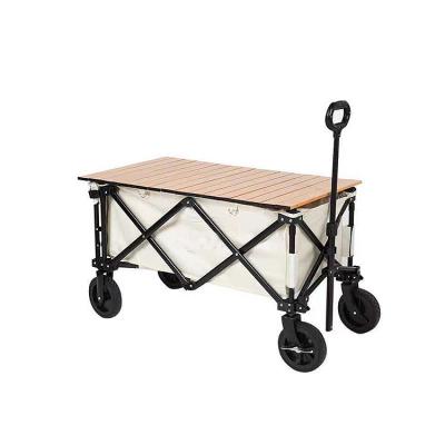 China Portable Easy-Carry Customized Folding Folding Heavy Duty Beach Garden Cart Outdoor Camping Foldable Wagon for sale