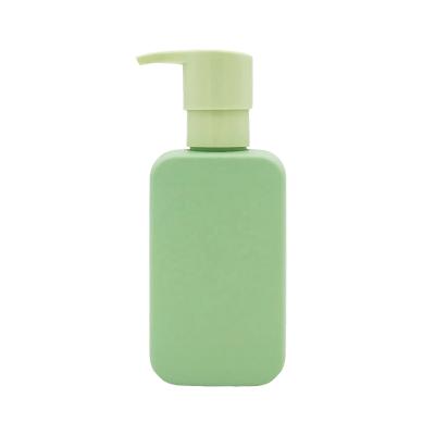 China Personal Care Bottle 150ml 300ml Plastic Square HDPE Matte Shampoo Bottle And Lotion Bottle With Unique Punp for sale