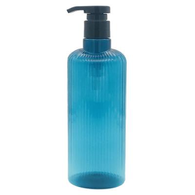 China New Designed Household Products PET Plastic Bottle 500ml Cosmetic Packaging Bottle Shampoo And Shower Gel Bottle With Pump for sale