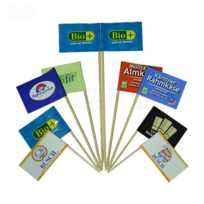 China Disposable FSC Approved Decorative Country Toothpicks Flag For Cupcake for sale