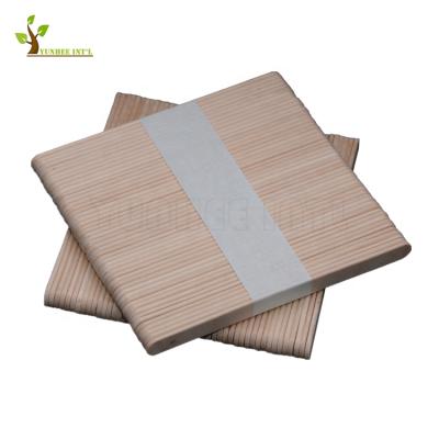 China Viable FSC FDA Approved Beveled Round Grind Edge Birch Wood Ice Cream Sticks for sale