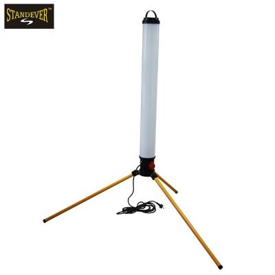 China WITH 1PCS SOCKET 200W Portable 360 ​​Degree LED Spotlight Construction Site Tube Work Light with Tripod Stand for sale