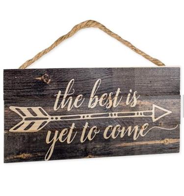 China Europe Rustic Wood Plank Design Hanging Sign Home Decorator for sale