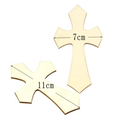 China Europe Factory Cutout Cruciform Wooden Pieces for DIY Craft, Sunday School, Church, Religious Home Decoration for sale