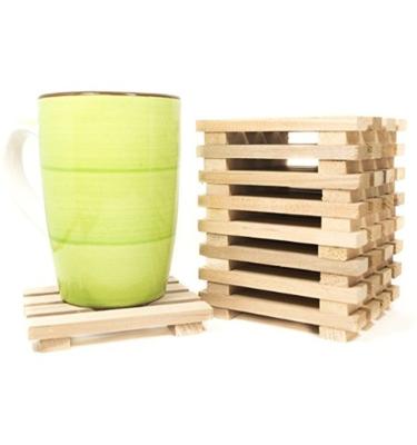 China Large Eco - Friendly Wooden Coaster For Drinks , Small Paddle for sale