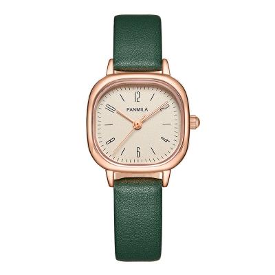 China VINTAGE simple retro fashion watch small square quartz belt ladies watch bands for sale