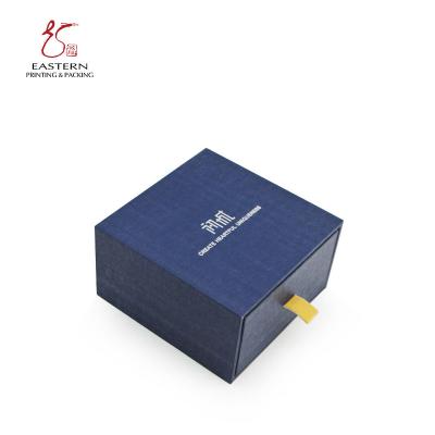 China Recyclable Custom Jewelry Packaging Box For Earring / Necklace With Velvet Insert for sale