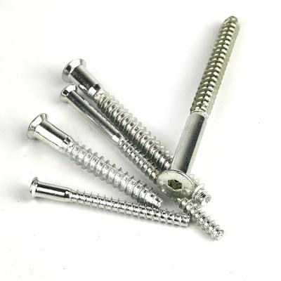 China Industry CHINA Wholesale Hex Socket Cabinet Furniture Screw Flat Head Confirmat Screw for sale