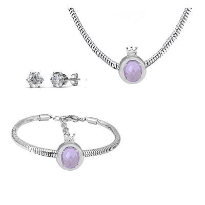 China Cute Alien Robot Cartoon Creactive Accessories Gorilla Stainless Steel Charm Necklace Animal Jewelry Set for sale