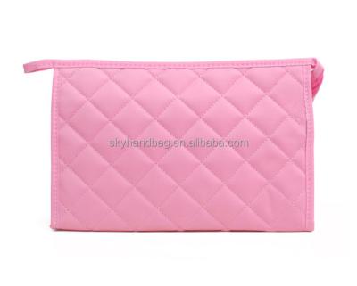 China Durable Zipper Closure Rectangular Women Makeup Purse Bag Cosmetic Pouch for sale