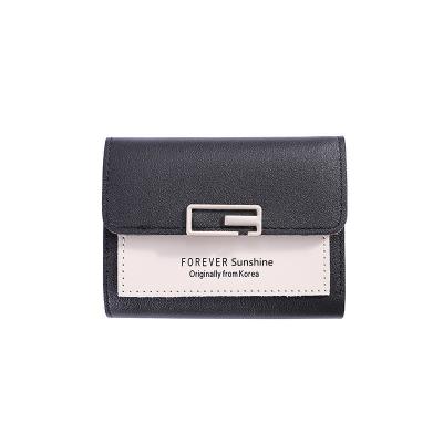 China China Supplier Cheapest Korean Style Mini Fashion Small Coin Purse Waterproof Women Wallets Card Folding Cute Short Wallet for sale