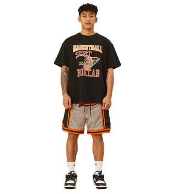 China Polyester Antibacterial Wholesale Fit Sublimation Embroidery Fashion Streetwear Custom Basketball Shorts for sale