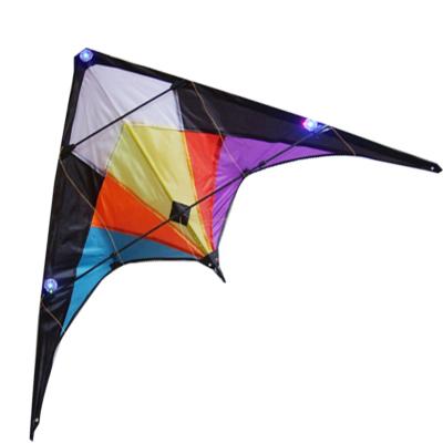 China Weifang Kite Factory Entertainment Orutdoo Rainbow Delta Stunt Kite for sale