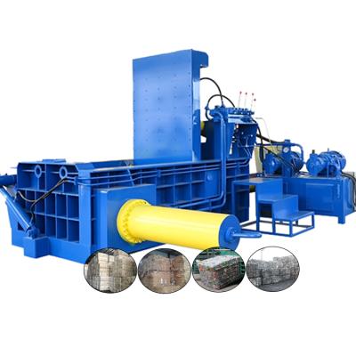 China Factory Factory Price Automatic Hydraulic Iron Baler Machine Horizontal Scrap Baler For Cardboard Textile Straw for sale