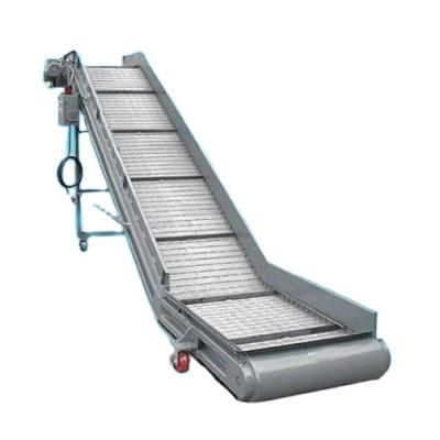 China Automatic Hinged 2400 Chain Plate Conveyor Iron Belt And Aluminum Chip Removal Machine Chain Plate Iron Scrap Conveyor for sale