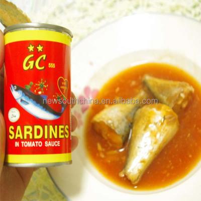 China Canned Fish Mackerel Food Tin Can 155g for sale