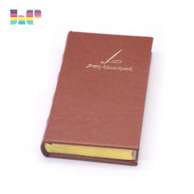 China Education Editing Mini Hot Stamping Leather Book Custom Printing for sale