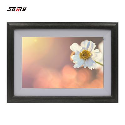 China Android Art Picture Frames Wooden Digital R5 10 inch 10 inch 1280*800 Electronic Wall View Wall Picture Somy Digital Image Share Pics Videos for sale