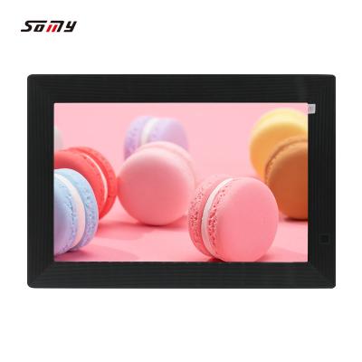 China Best Share Pics Videos Somy 1280*800 IPS 1+16G Wifi Touch Screen Biu Frame App Digital Photo Frame 10.1 for sale