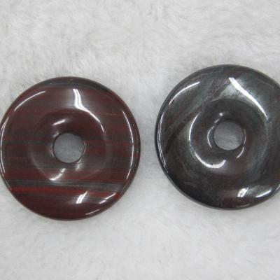 China 30*10mm other or other sizes wholesale round natural iron red jasper gemstone donuts for sale