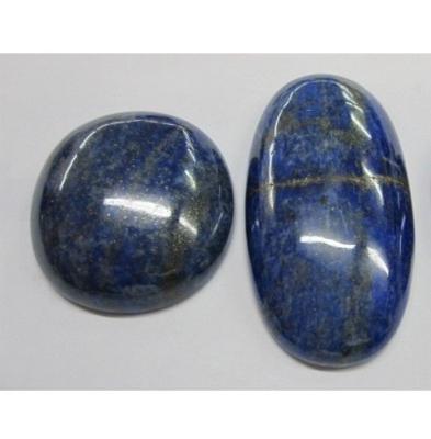 China 10*14*4-5mm attractive or customized natural AB grade gemstone lapis lazuli polished oval cabochon lazulite for sale