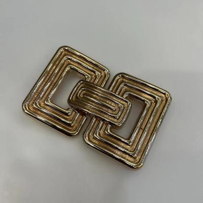 China Kirsite 2023 New Metal Diamond Square Buckle for sale