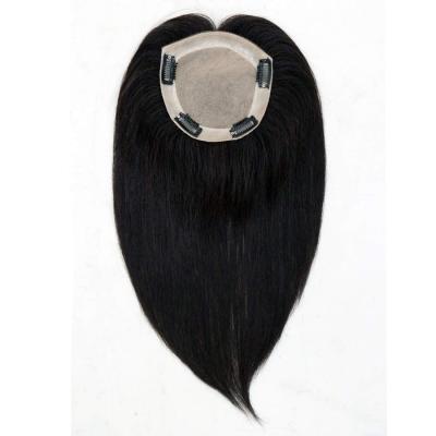 China Straight Base Topper For Women by Remy Virgin Hair Lace Silk for sale