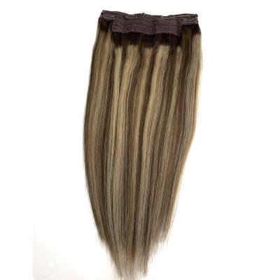 China Factory Price Virgin Hair Wholesale Unprocessed High Quality Silky Straight Hair 100 Seamless Invisible Wave Halo Hair Extensions for sale