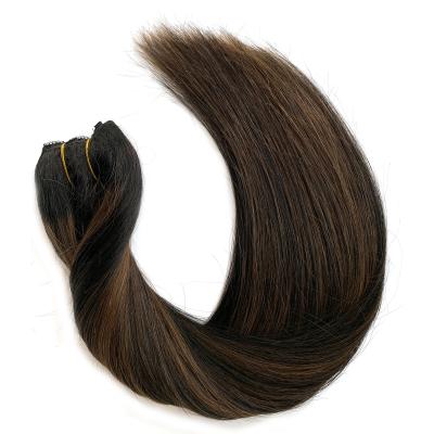 China Factory Direct Wholesale Silky Straight Halo Extensions Real Wave Brown Hair Extensions For Women Straight 100g Thick Hair Extensions for sale