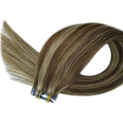 China Remy Skin Weft High Quality Virgin Hair Silky Straight Invisible Straight Hair 100 Seamless Double Wave Tape In Hair Extensions for sale