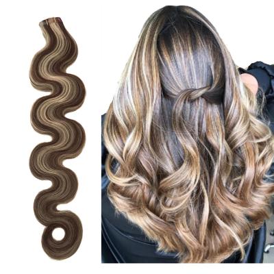 China Body Wave Remy Skin Weft High Quality Virgin Hair Silky Straight Invisible Seamless Double Sided Seamless Double Sided Tape In Hair Extensions for sale