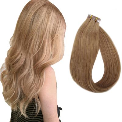 China New Listing Silky Straight Wave Double Sided Real Invisible Tape In Hair Extension Wig Hair for sale