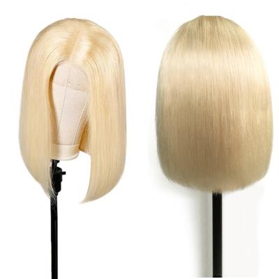 China Straight 180% Density 13x1 T Part Lace Front Human Hair Bob Wig Straight Wig Cuticle Vendor for sale