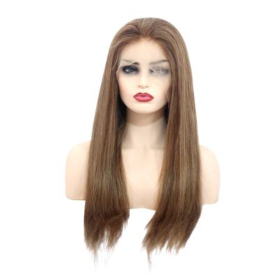 China Hot Selling 13x4 Straight Lace Front Wig Full Ends Non Chemical Remy Straight Virgin Human Hair Wig for sale