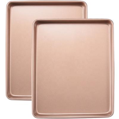 China Amazon Hot Selling Viable Metal Molds Non-Stick Baking Sheets for Oven Cookie Sheets Set for sale