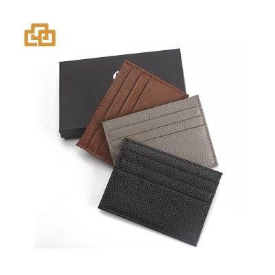 China Fashion 2021 New Trends Leather Credit Card Holder Rfid Blocking Business Cards Case Holder for sale