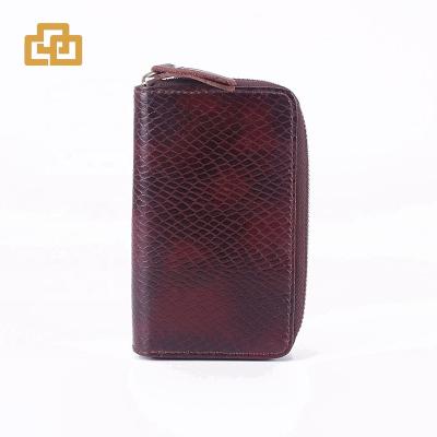 China Fashion Fashional Car Key Bag Genuine Leather Custom Key Chain Holder for sale