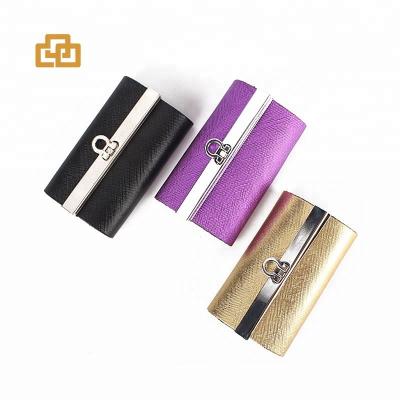 China Fashion 2018 Key Holder Organizer Manager Leather Buckle Key Wallet Case Colorful Car Key Chain For Gifts for sale