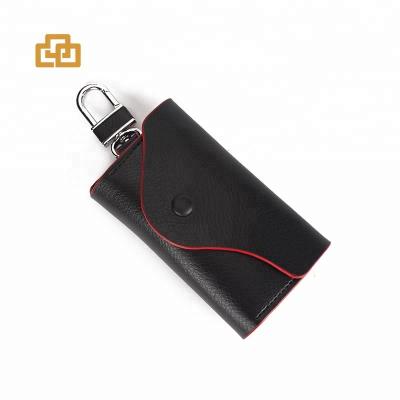 China Fashion Key Ring Credit Card Holder Custom Car Key Case Genuine Leather Organizer for sale