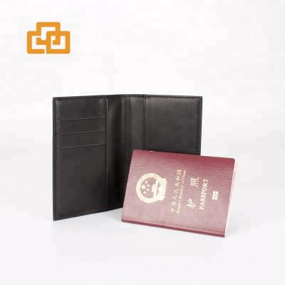 China Fashion RFID Blocking Wholesale Passport Cover Leather Passport Holder Wallet for sale