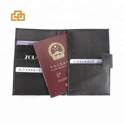 China Fashion Excellence PU Passport Holder Passport Cover Case Travel Leather Wallet With Card Holder For Men for sale