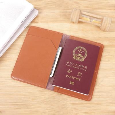 China High Quality Slim Custom Cover Fashion Passport Travel Wallet Leather Passport Holder Stand for sale