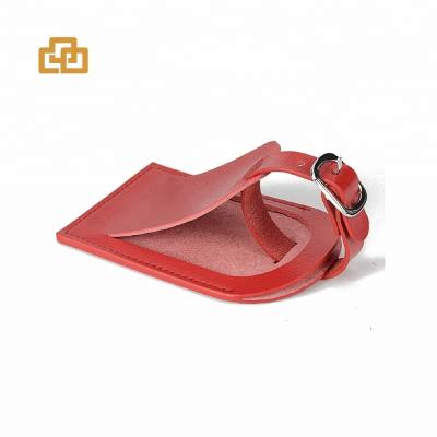 China wholesale high quality bulk genuine leather luggage tag JP-61 for sale