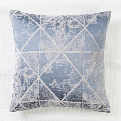 China Household European Simple Anti-Decubitus Cushion Cover Geometric Jacquard Tile Case For Sofa Home Decor for sale