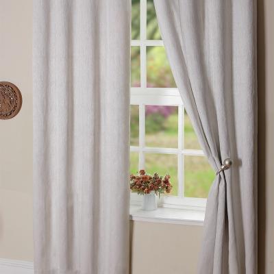 China Premium 100% Thermal Insulated Plain 3d Blackout Polyester Grommet Blackout Curtain For Sale Solid Color for sale