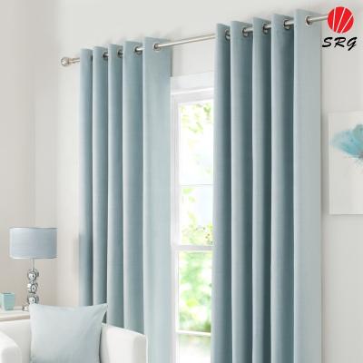 China Blackout Blackout Super Soft Luxury Curtain For Living Room Meeting Room Solid Color for sale